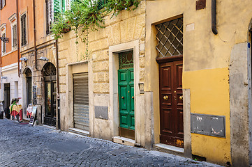 Image showing Old streets of Rome, Italy