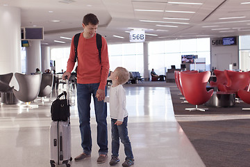 Image showing family at airport