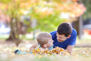 Image showing family at fall