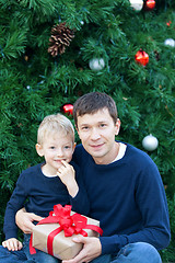 Image showing family at christmas time