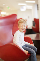 Image showing kid at airport