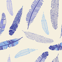 Image showing Feather seamless background.