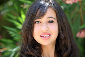 Image showing Happy asian teenage girl