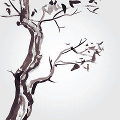 Image showing Old tree in Chinese style.