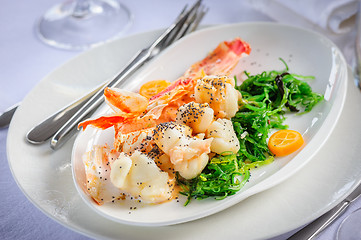 Image showing Prepared lobster on plate