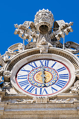 Image showing Watches on the roof of St. Peter Cathedral in Vatican