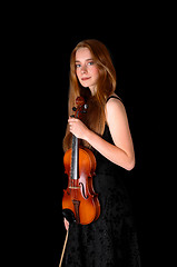 Image showing Woman with violin.