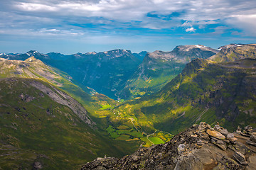 Image showing View of Geiranger