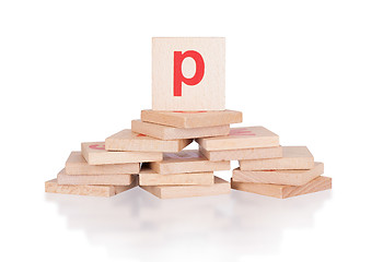 Image showing Alphabet - letter P