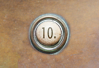 Image showing Old button - 10