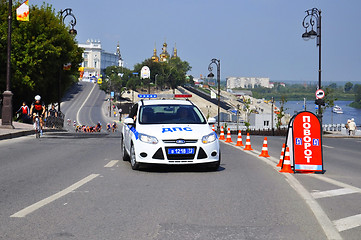 Image showing Car of police. Traffic police. Tyumen, Russia.