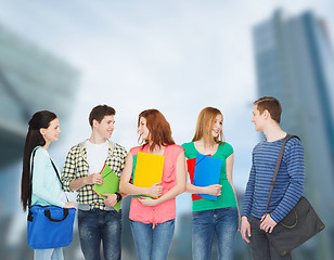 Image showing group of smiling students standing