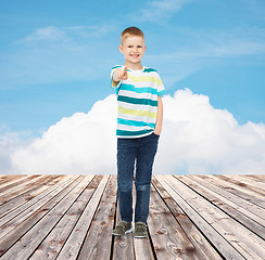 Image showing little boy in casual clothes