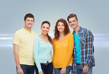 Image showing group of smiling teenagers