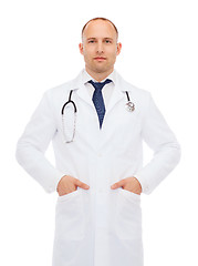 Image showing male doctor with stethoscope