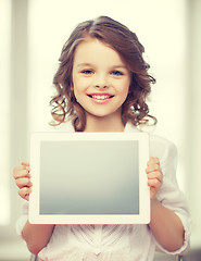 Image showing girl with tablet pc