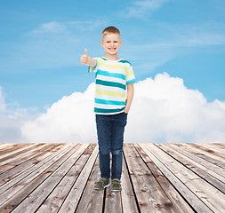 Image showing little boy in casual clothes