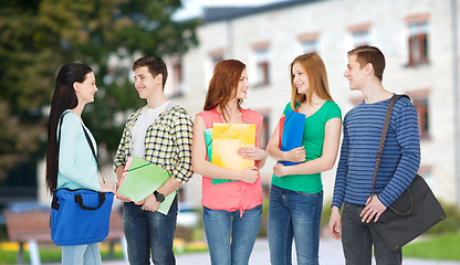 Image showing group of smiling students standing