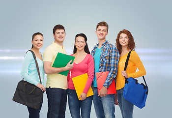 Image showing group of smiling teenagers