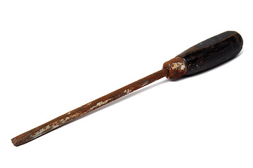 Image showing Old rusty screwdriver