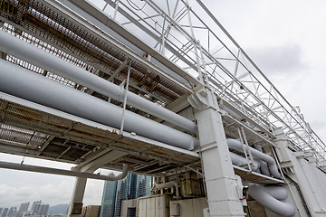 Image showing Pipe on the roof top 