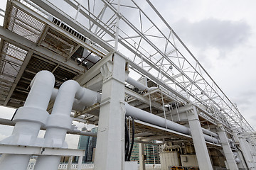 Image showing Pipe on the roof top 