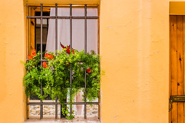 Image showing Iron grating window