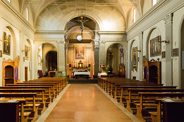 Image showing Interiors of Italian Church in Dozza