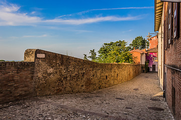 Image showing Medieval brick walls