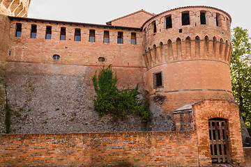 Image showing Medieval brick walls