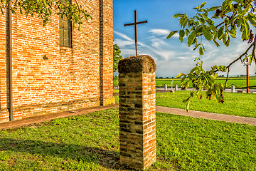 Image showing Votive aedicula devoted to Jesus Christ 