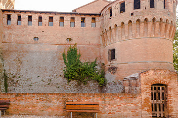 Image showing Medieval brick walls