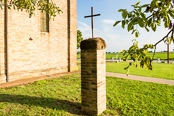 Image showing Votive aedicula devoted to Jesus Christ 