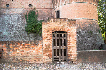 Image showing Medieval brick walls