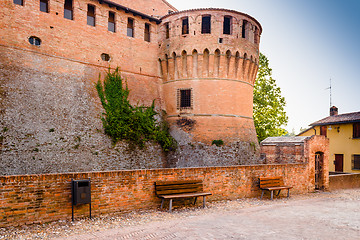 Image showing Medieval brick walls