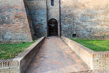Image showing Medieval brick walls