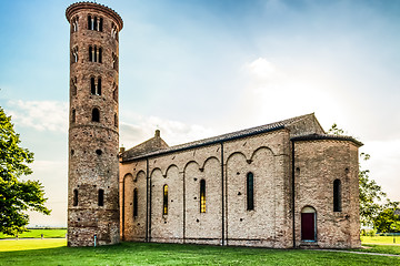 Image showing Italian medieval countryside church