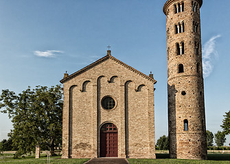 Image showing Italian medieval countryside church