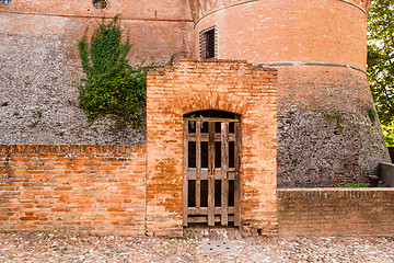 Image showing Medieval brick walls