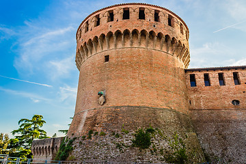 Image showing Medieval brick walls