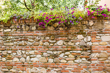 Image showing Medieval brick walls