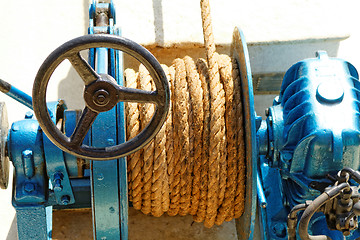 Image showing Blue anchor motor winding