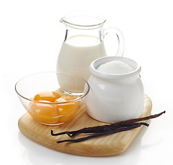 Image showing vanilla sauce ingredients