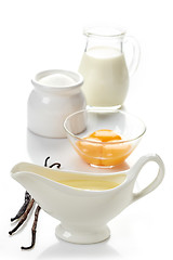 Image showing vanilla sauce ingredients