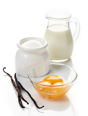 Image showing vanilla sauce ingredients