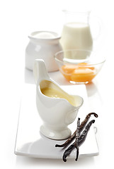 Image showing vanilla sauce ingredients