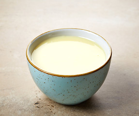 Image showing bowl of homemade vanilla sauce