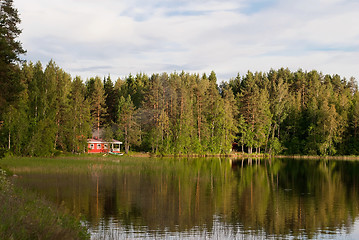 Image showing House at the lake.