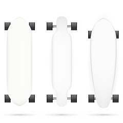 Image showing Vector mock-up for longboards