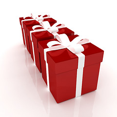 Image showing Bright christmas gifts